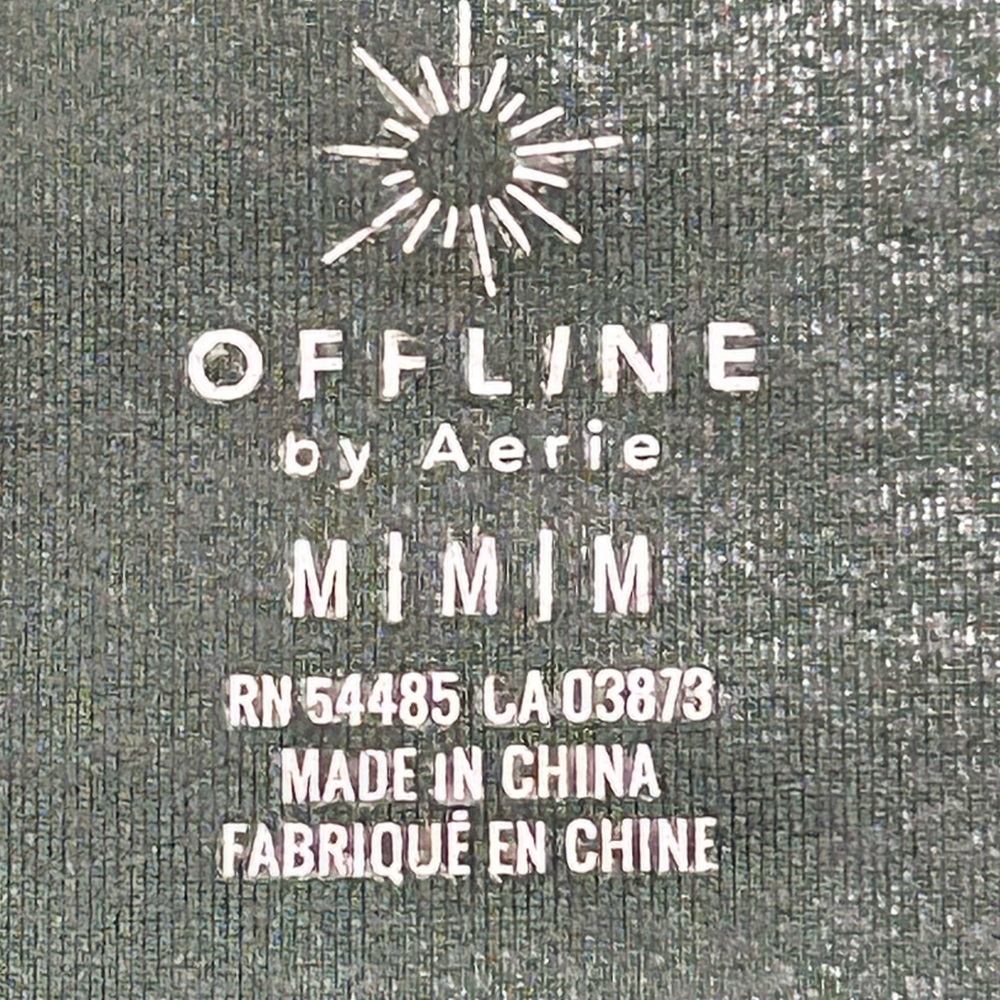 Aerie Offline Shimmering Deep Green Leggings - Picture 4 of 7